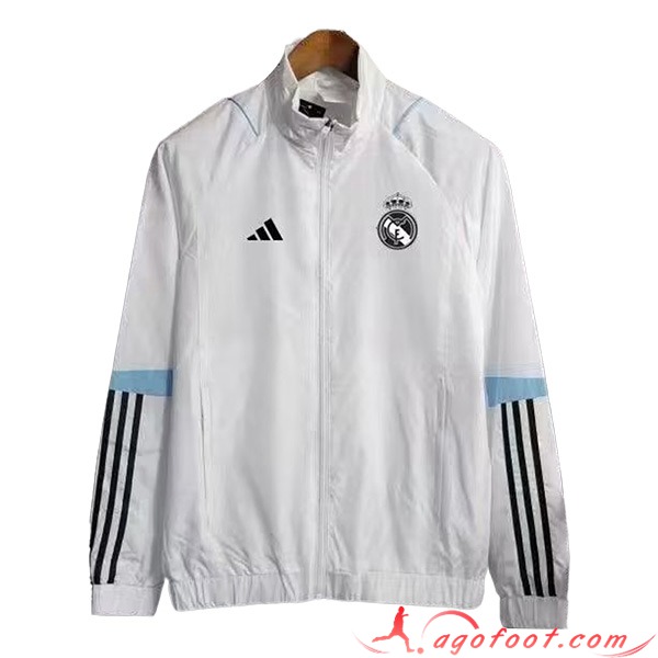Coupe-Vent Real Madrid Blanc 2023/2024 -07