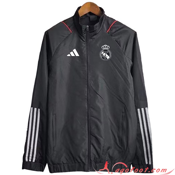 Coupe-Vent Real Madrid Noir 2023/2024