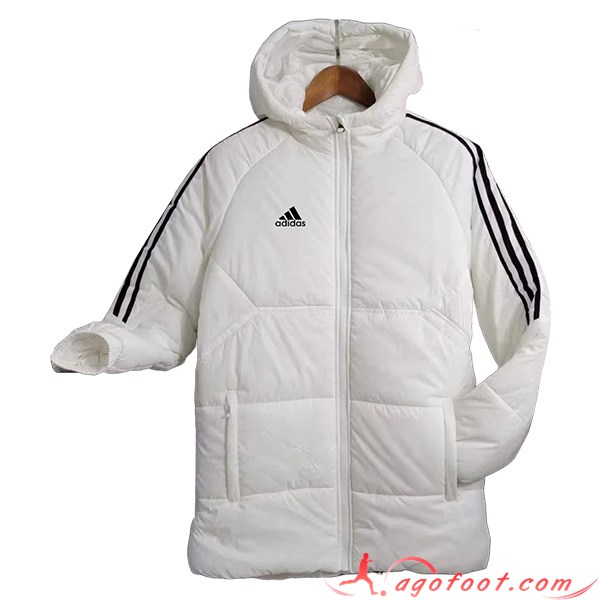 Nouveau Doudoune A Capuche Adidas Blanc 2023/2024 -03