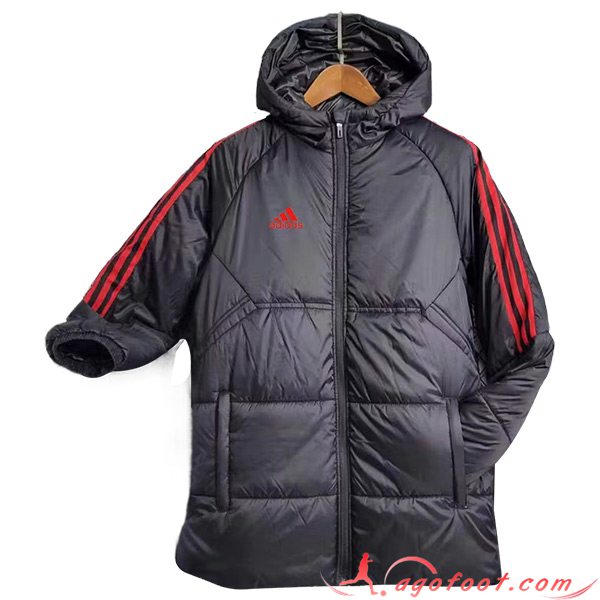 Nouveau Doudoune A Capuche Adidas Noir 2023/2024
