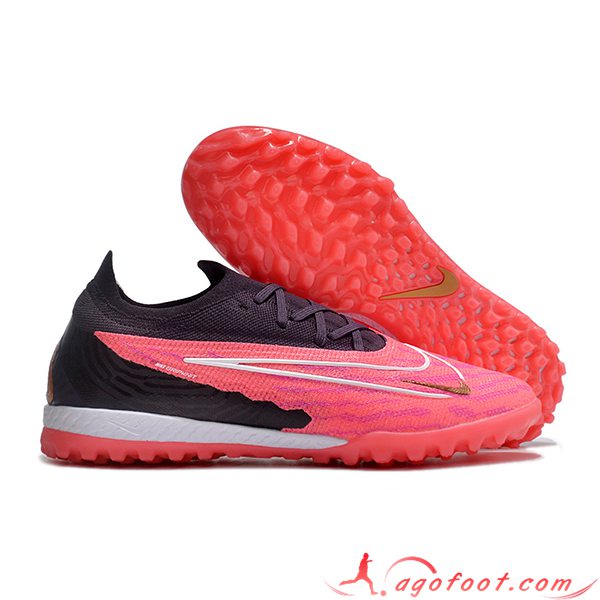 Nike Chaussures de Foot Phantom GX Elite TF Noir/Rose