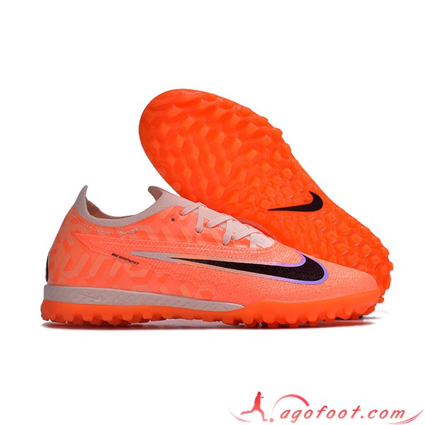 Nike Chaussures de Foot Phantom GX Elite TF Orange/Pourpre