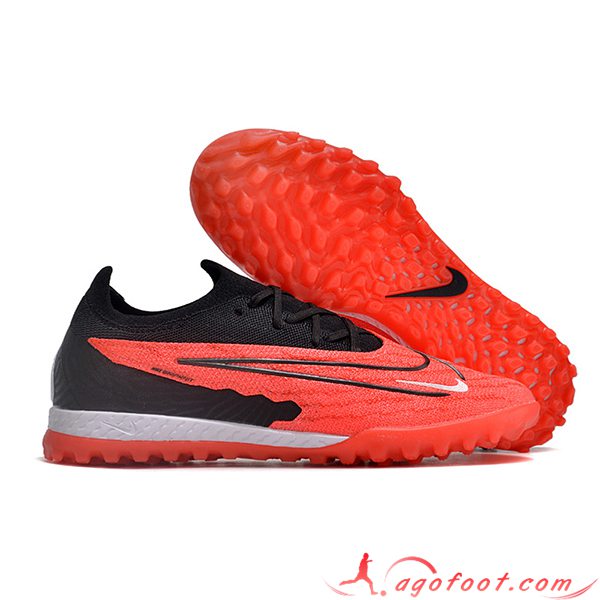 Nike Chaussures de Foot Phantom GX Elite TF Noir/Rouge