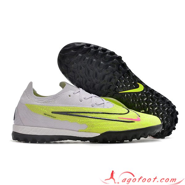 Nike Chaussures de Foot Phantom GX Elite TF Blanc/Noir/Vert