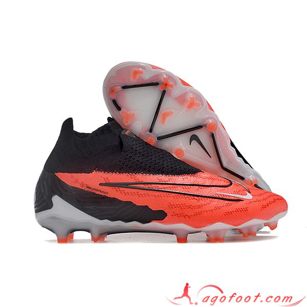 Nike Chaussures de Foot Phantom GX Elite DF Link FG Noir/Rouge