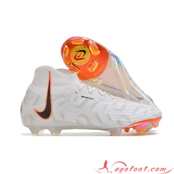 Nike Chaussures de Foot Phantom Luna Elite NU FG Blanc