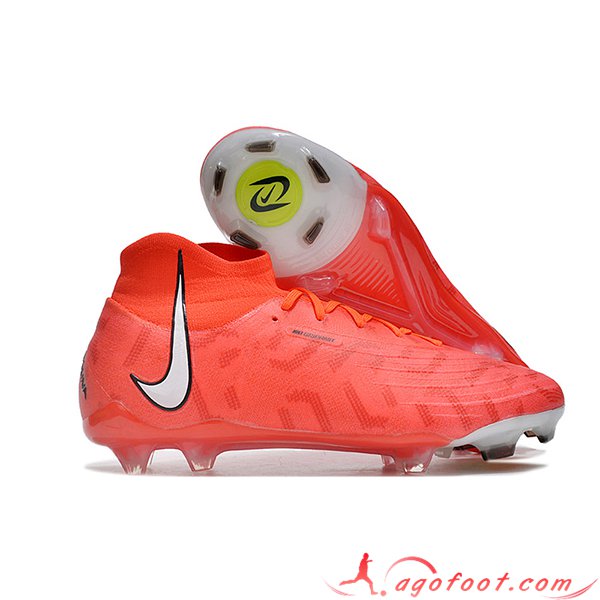 Nike Chaussures de Foot Phantom Luna Elite NU FG Rouge