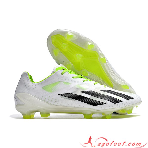 Adidas Chaussures de Foot X CRAZYLIGHT+ FG Blanc/Noir/Vert