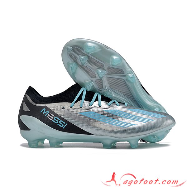 Adidas Chaussures de Foot X CRAZYFAST MESSI.1 FG BOOTS Bleu/Gris/Noir