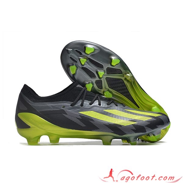 Adidas Chaussures de Foot X CRAZYFAST MESSI.1 FG BOOTS Vert/Gris/Noir