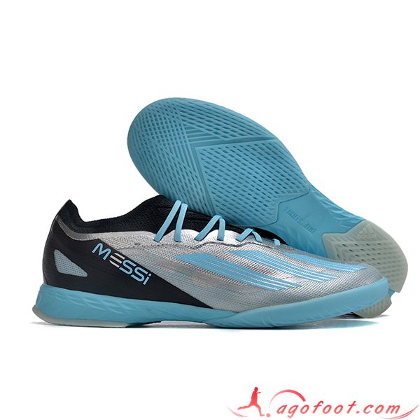 Adidas Chaussures de Foot X CRAZYFAST.1 IC BOOTS Bleu/Gris/Noir