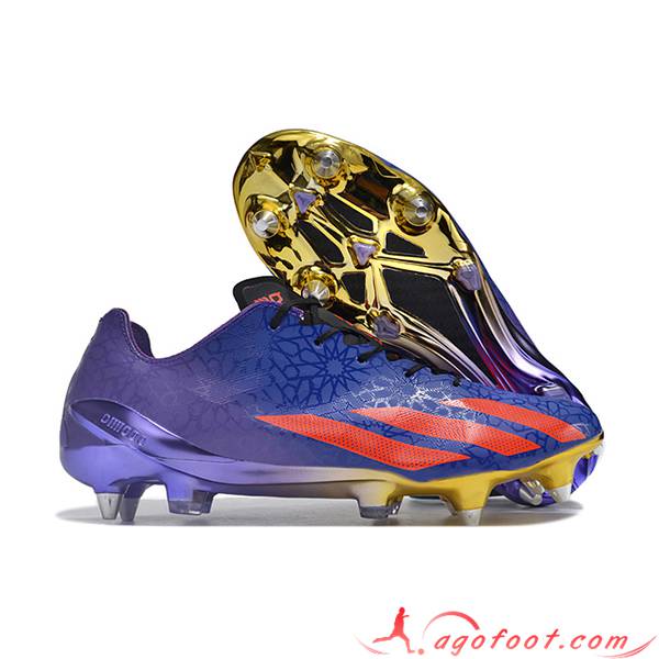 Adidas Chaussures de Foot X Crazyfast1 SG Pourpre/Rouge