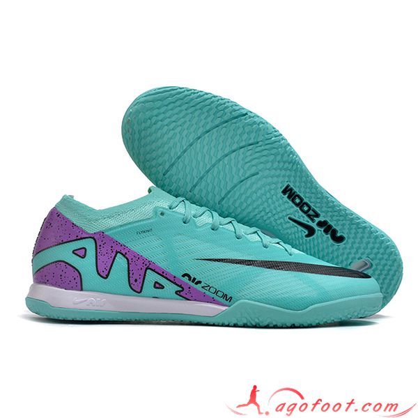 Nike Chaussures de Foot Air Zoom Mercurial Vapor XV Elite IC Gris/Vert