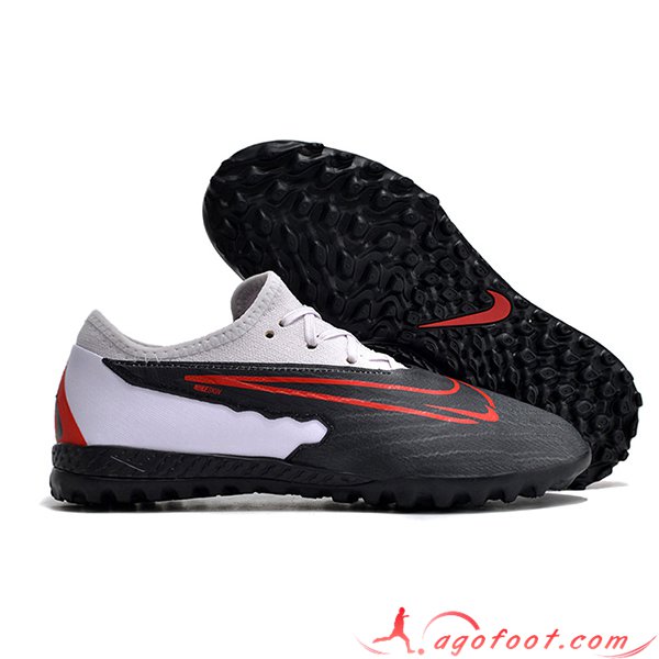 Nike Chaussures de Foot React Phantom GX Pro TF Blanc/Noir/Rouge