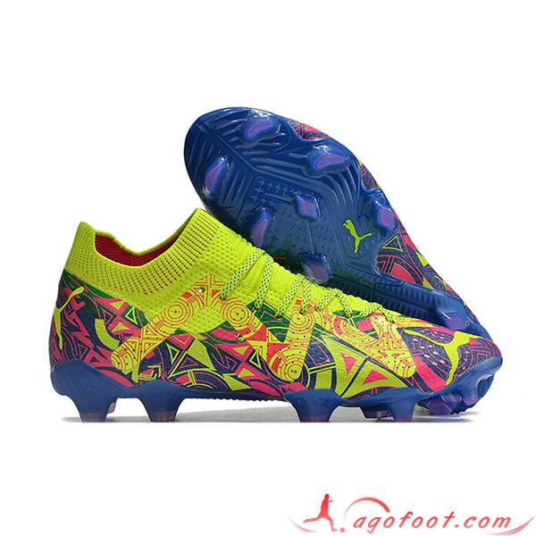 PUMA Chaussures de Foot Future Ultimate FG Vert/Pourpre