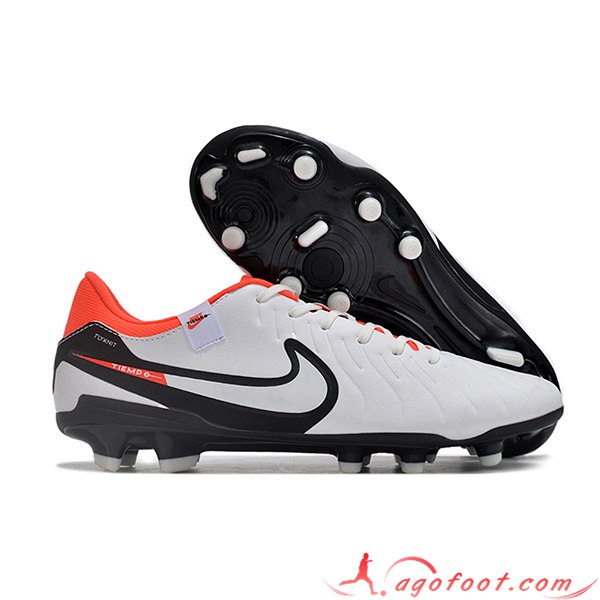 Nike Chaussures de Foot Legend X Academy FG Blanc/Noir/Orange