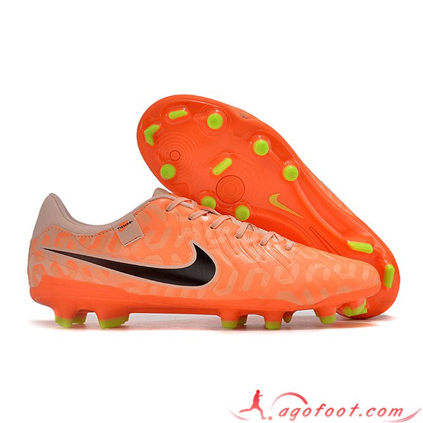 Nike Chaussures de Foot Legend X Academy FG Orange/Noir