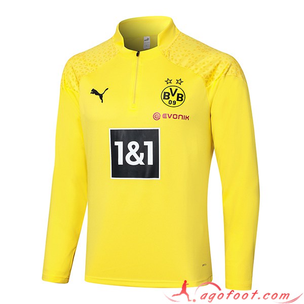 Sweatshirt Training Dortmund Jaune 2023/2024 -03