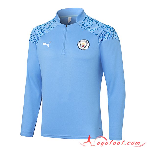 Sweatshirt Training Manchester City Bleu 2023/2024 -02