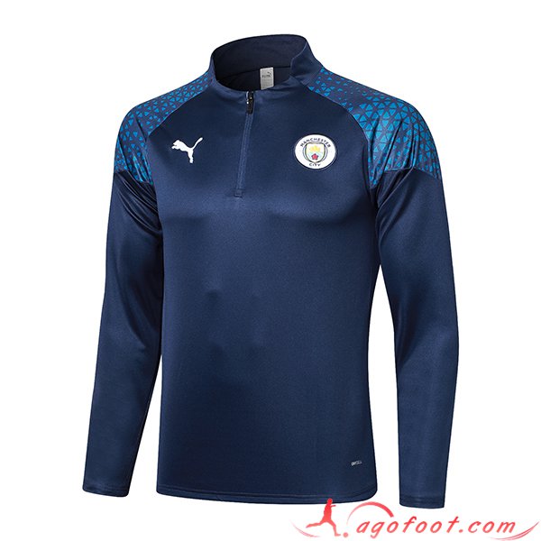 Sweatshirt Training Manchester City Bleu Marine 2023/2024