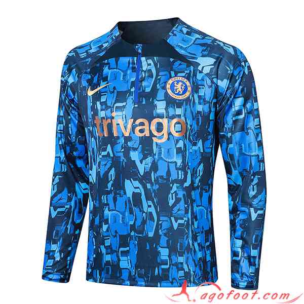 Sweatshirt Training FC Chelsea Bleu 2023/2024
