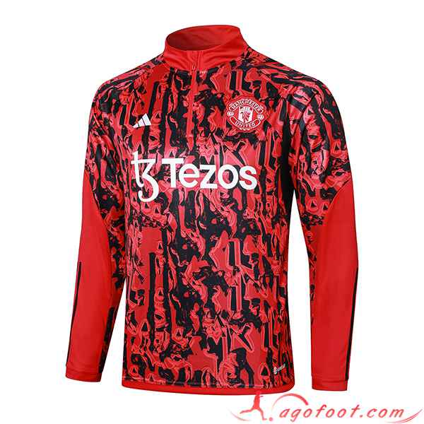 Sweatshirt Training Manchester United Rouge 2023/2024