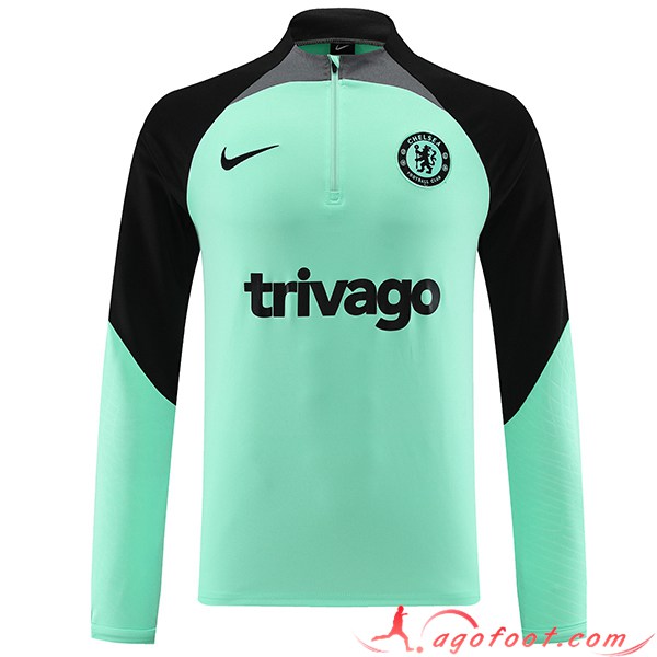 Sweatshirt Training FC Chelsea Vert 2023/2024