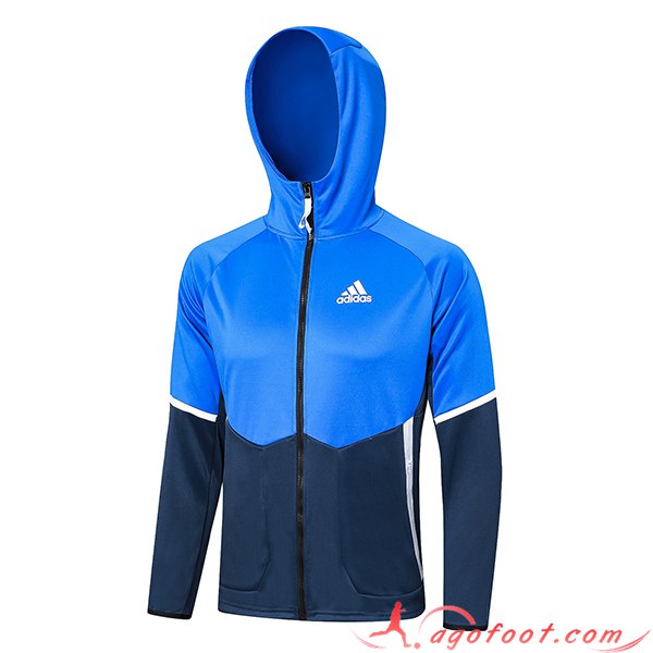 Veste A Capuche Adidas Bleu 2023/2024 -02