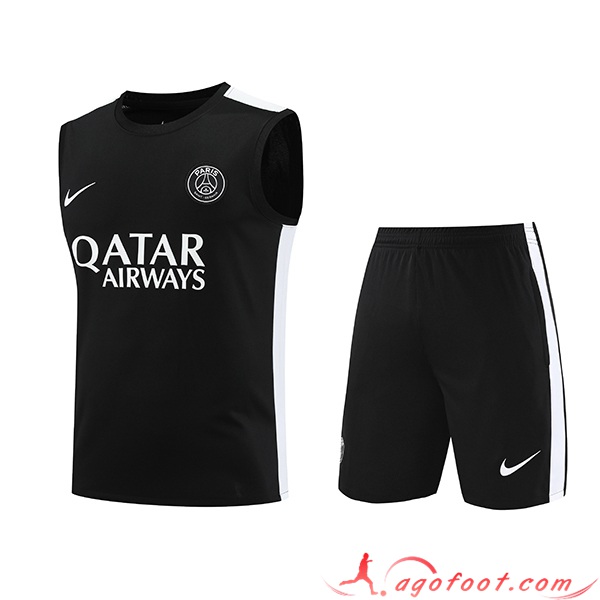 Ensemble Training Debardeur + Shorts PSG Noir 2023/2024 -04