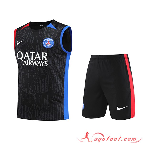 Ensemble Training Debardeur + Shorts PSG Noir 2023/2024 -03