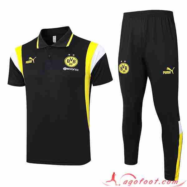 Ensemble Polo Foot Dortmund Noir 2023/2024 -02