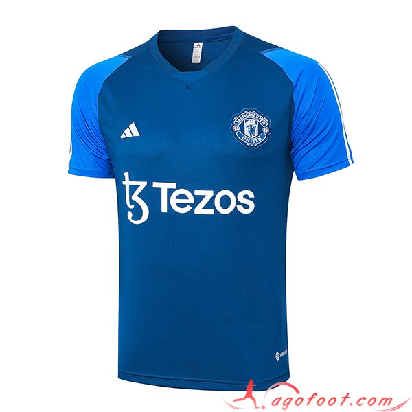 Training T-Shirts Manchester United Bleu 2023/2024
