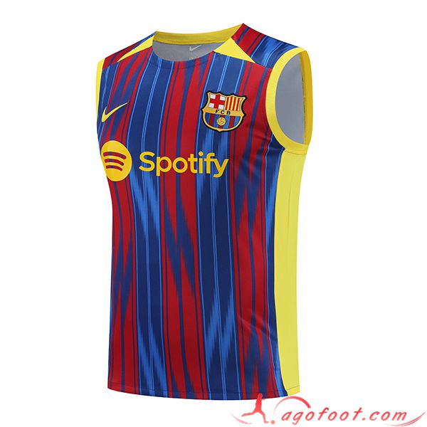 Training Debardeur FC Barcelone Rouge/Bleu 2023/2024 -02
