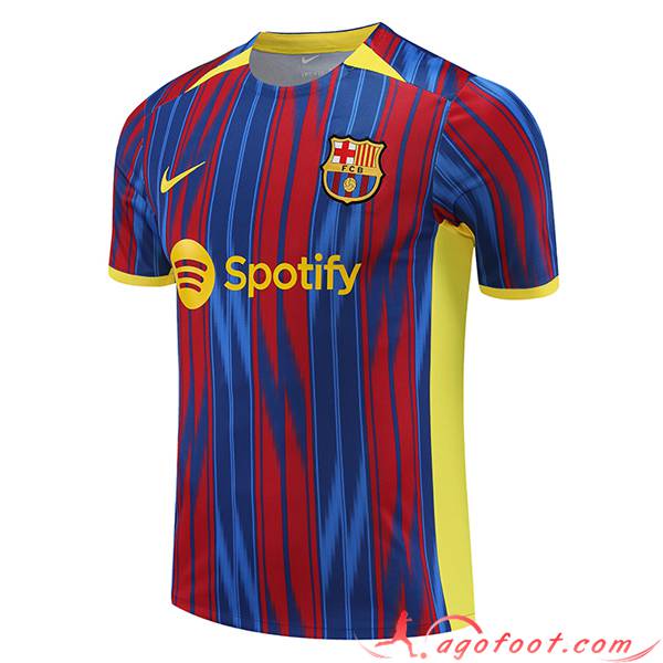 Training T-Shirts FC Barcelone Rouge/Bleu 2023/2024