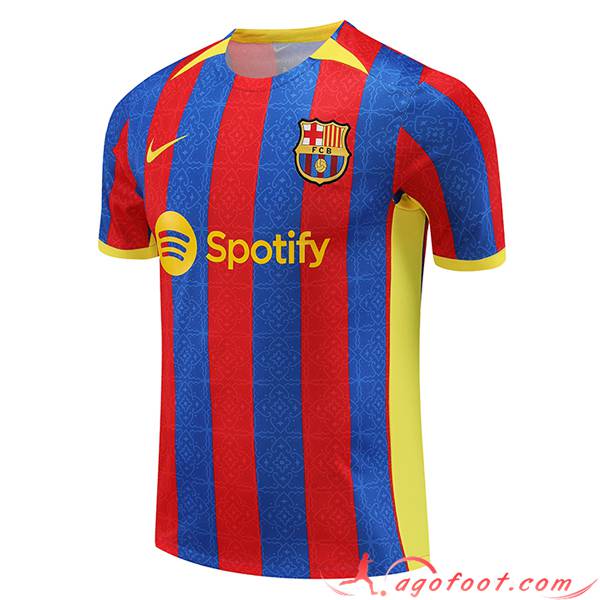 Training T-Shirts FC Barcelone Rouge/Bleu 2023/2024 -03