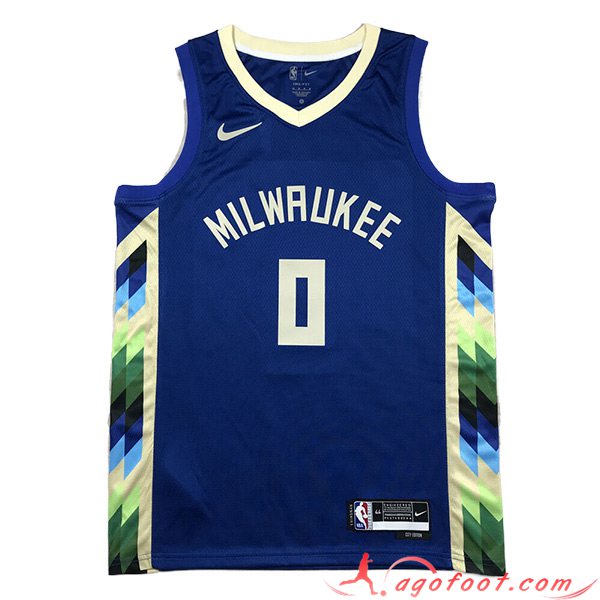 Maillot Milwaukee Bucks (LILLARD #0) 2023/24 Bleu