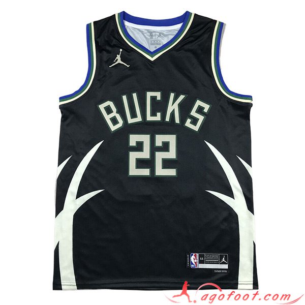 Maillot Milwaukee Bucks (MIDDLETON #22) 2023/24 Noir