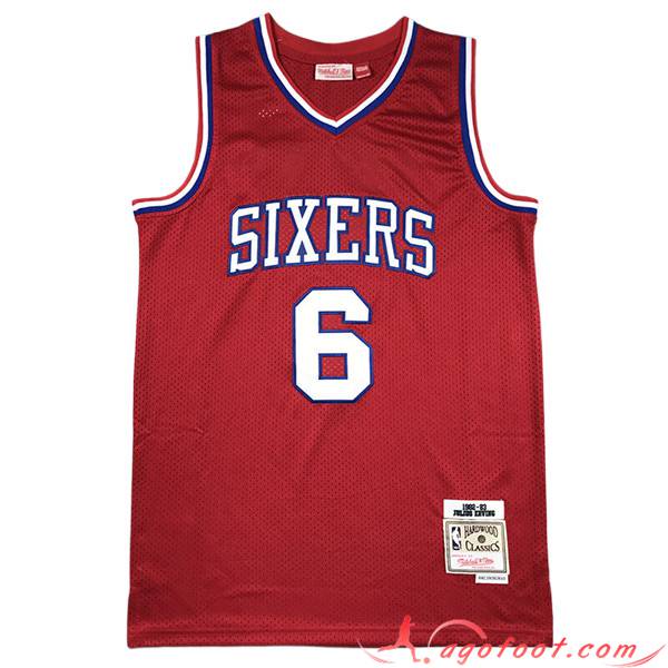 Maillot Philadelphia 76ers (ERVING #6) 2023/24 Rouge