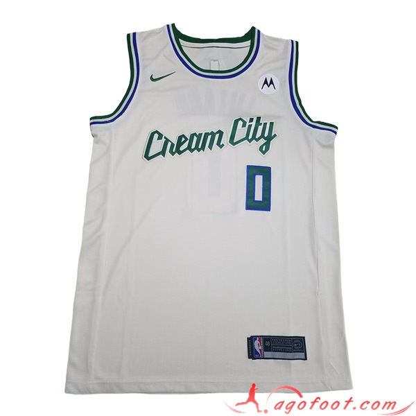 Maillot Milwaukee Bucks (LILLARD #0) 2023/24 Blanc