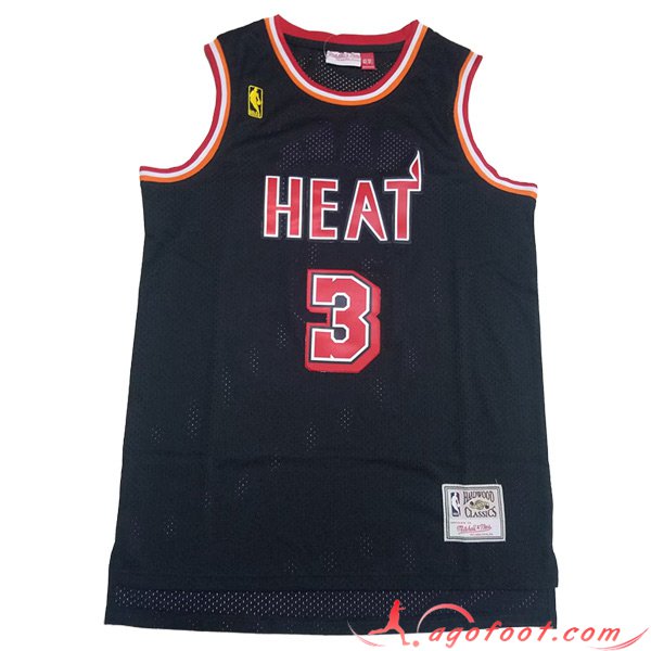 Maillot Miami Heat (WADE #3) 2023/24 Noir