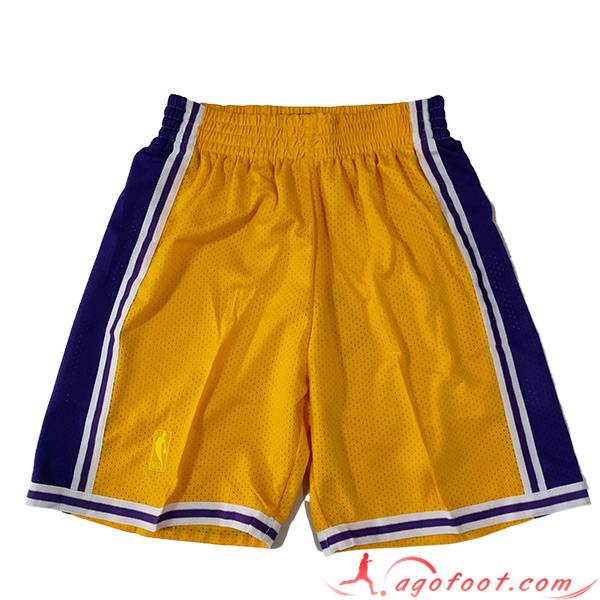 Shorts NBA Los Angeles Lakers 2023/24 Pourpre/Jaune