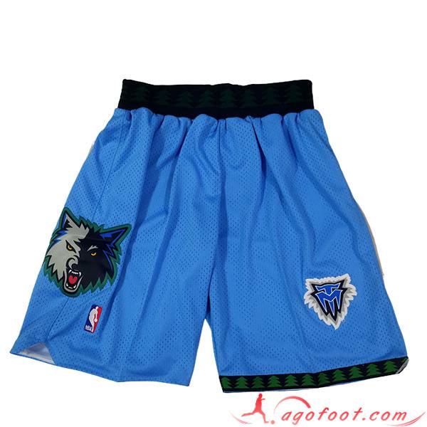 Shorts NBA Minnesota Timberwolves 2023/24 Bleu