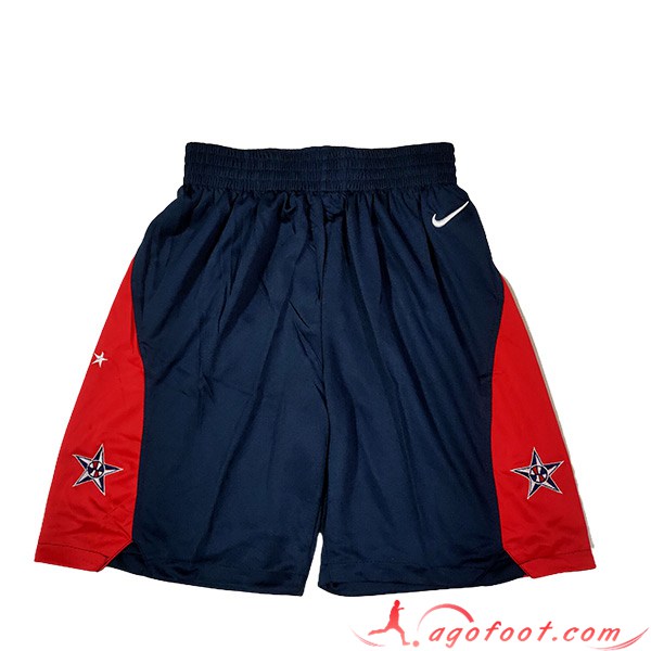 Shorts NBA USA 2023/24 Noir/Rouge