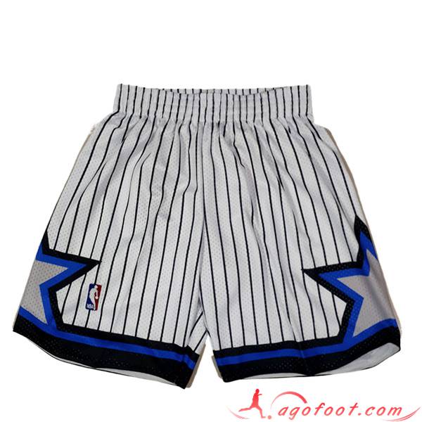Shorts NBA Orlando Magic 2023/24 Blanc/Noir/Bleu