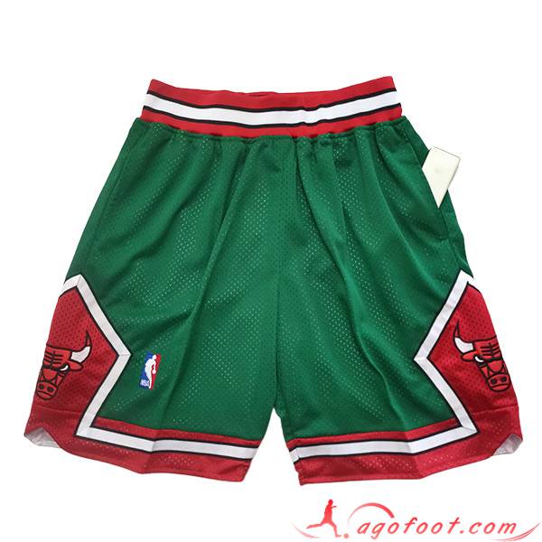 Shorts NBA Chicago Bulls 2023/24 Vert/Rouge