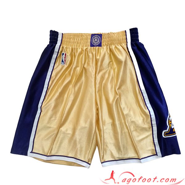 Shorts NBA Los Angeles Lakers 2023/24 Jaune/Bleu -05