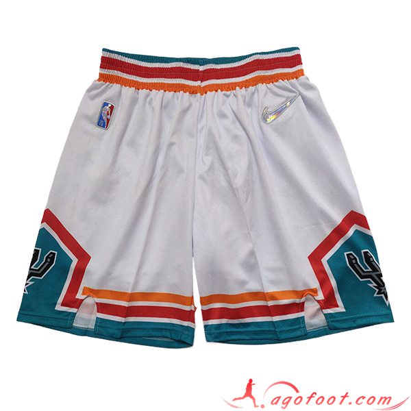 Shorts NBA San Antonio Spurs 2023/24 Blanc
