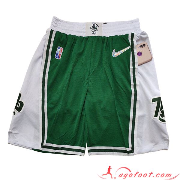 Shorts NBA Boston Celtics 2023/24 Vert/Blanc