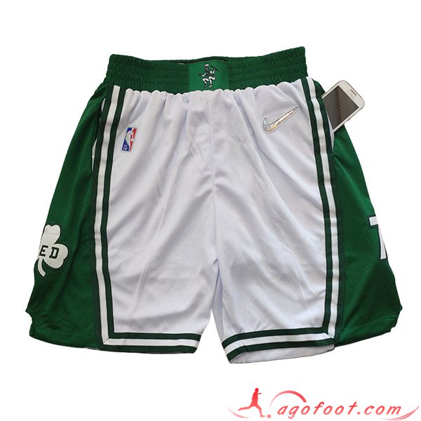 Shorts NBA Boston Celtics 2023/24 Blanc/Vert