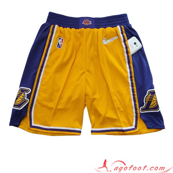 Shorts NBA Los Angeles Lakers 2023/24 Orange/Pourpre